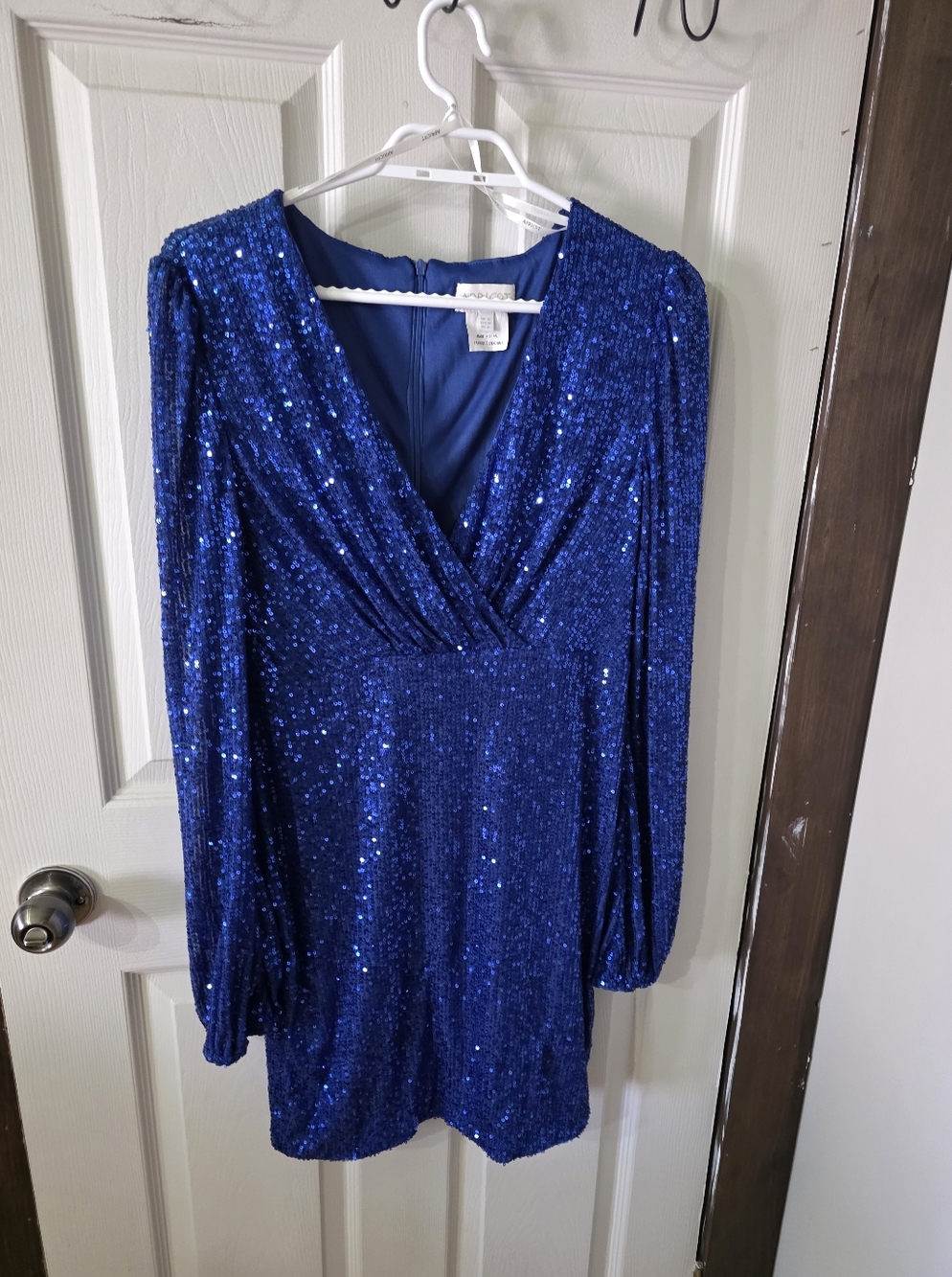 APRICOT Royal Blue Sequin Party Dress